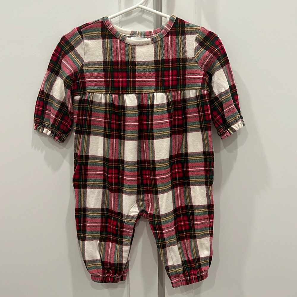 Like new! Hannah Andersson baby girl holiday body suit